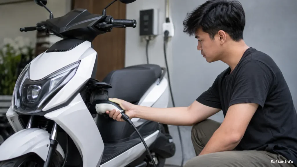 Jangan Langsung Cas Motor Listrik Setelah Dipakai, Ini Alasannya