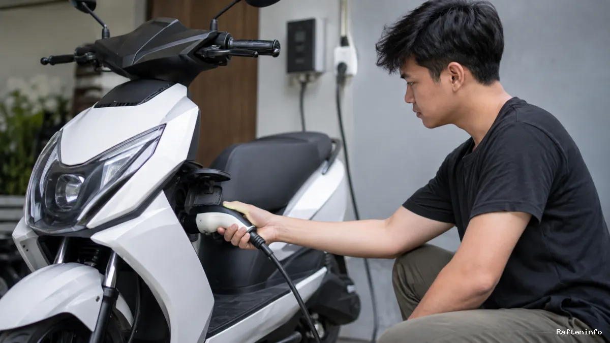 Jangan Langsung Cas Motor Listrik Setelah Dipakai, Ini Alasannya