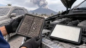 Filter Udara Mobil Terkena Abu Vulkanik, Jangan Asal Dicuci