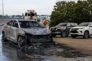 Mobil BYD Terbakar di Tol Cikampek, Investigasi Masih Berlangsung